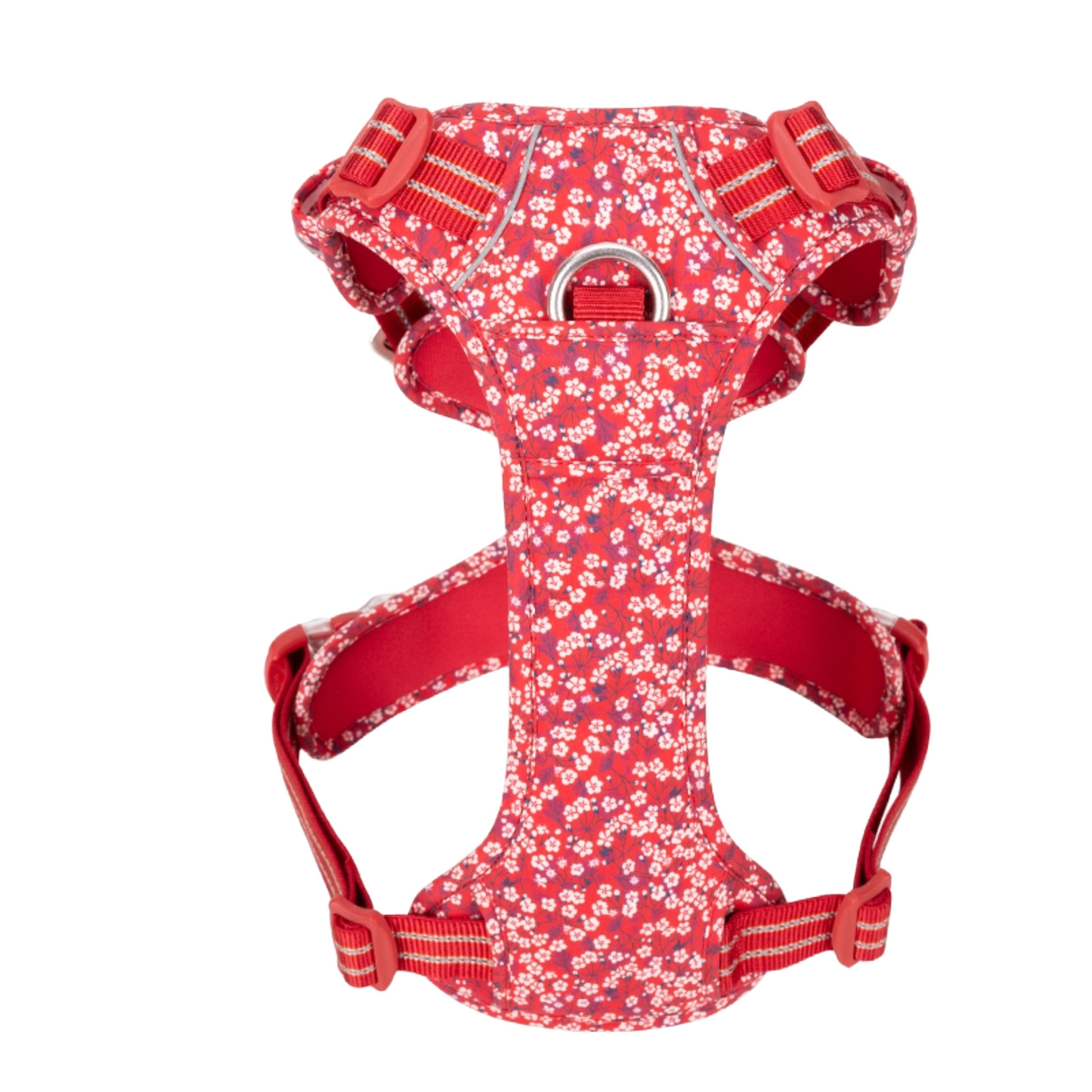 Floral Premium Padded Butterfly Harness with Handle