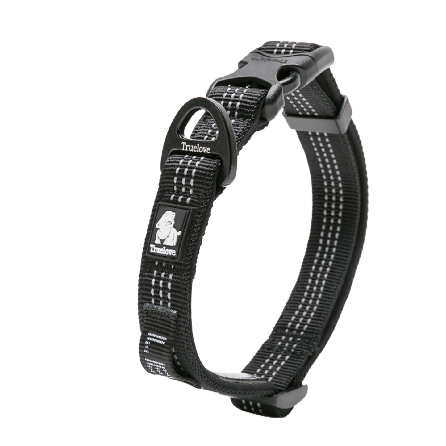 Light reflective collars with LED light tag
