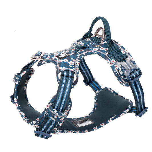 Floral Premium Padded  Butterfly Harness with Handle