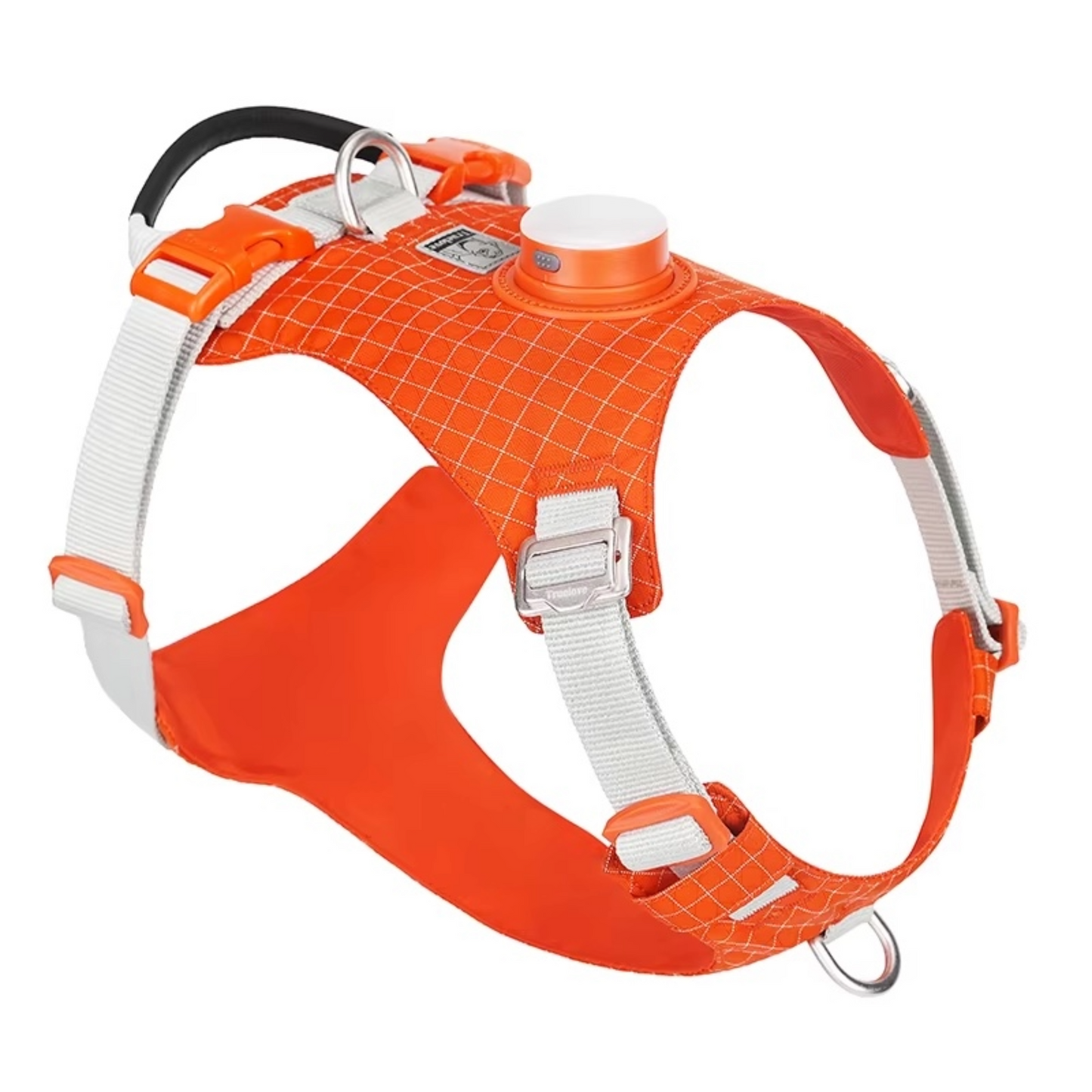 Dog Harness with LED light and tracker holder